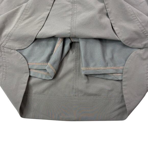 Athleta Womens Size 6T 6 TALL Chelsea Cargo Skort Mesh Inner Shorts Skirt Taupe - Picture 5 of 16